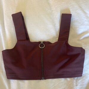 Alo Zip Front Sports Bra
